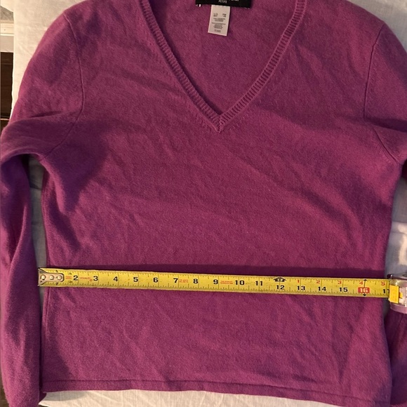 Jones New York Luxe Cashmere Sweater – Rich Purple - Size Petite Medium - Picture 6 of 6